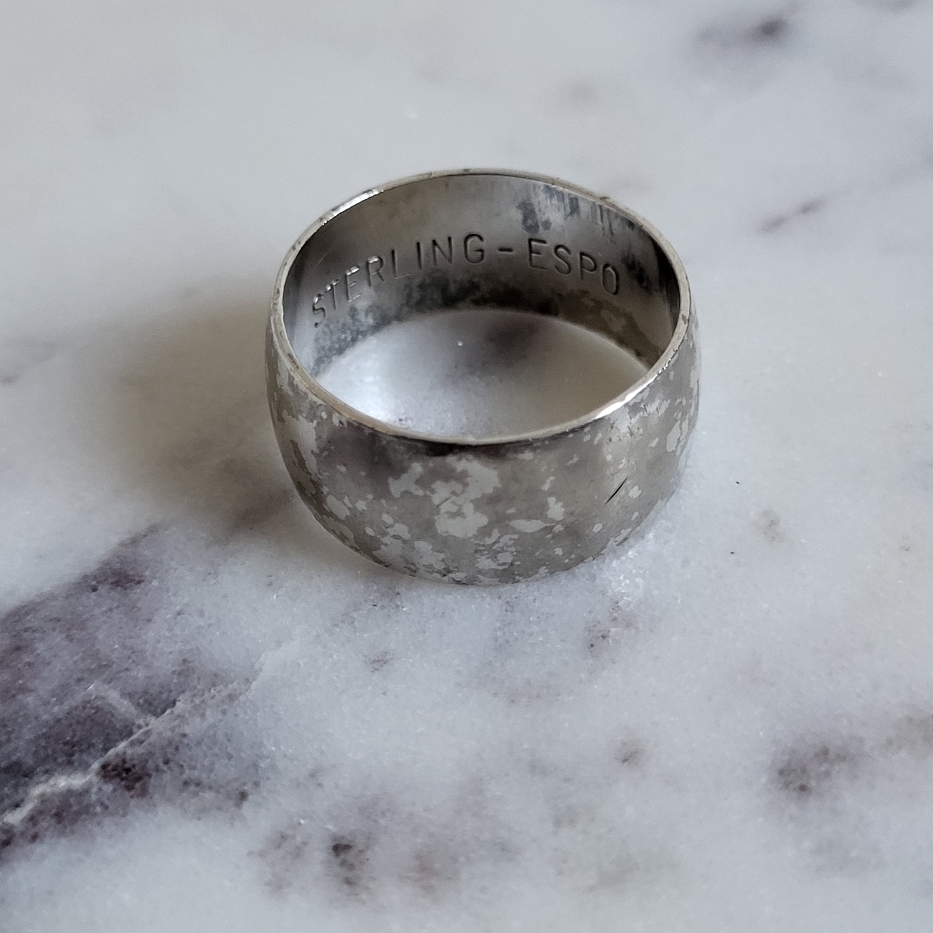 Vintage sterling deals espo ring